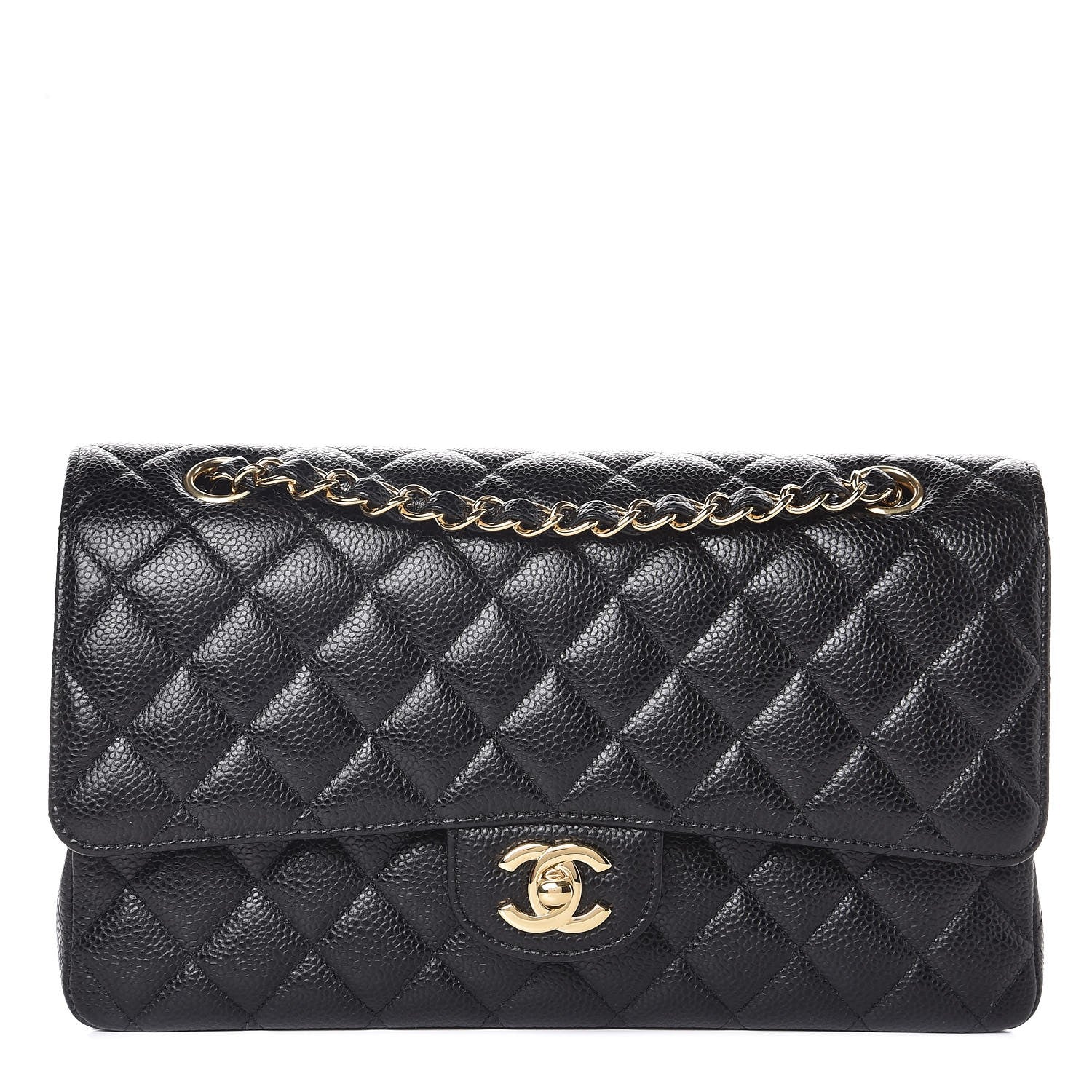 Chanel Caviar Quilted Medium Double Flap Black 1 of 9
