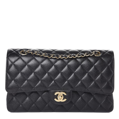 Chanel Caviar Quilted Medium Double Flap Black 1 of 9