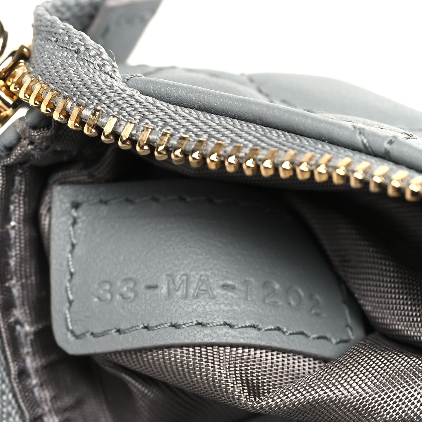 Lambskin Cannage Lady Dior Zipped Key Case Stone Grey