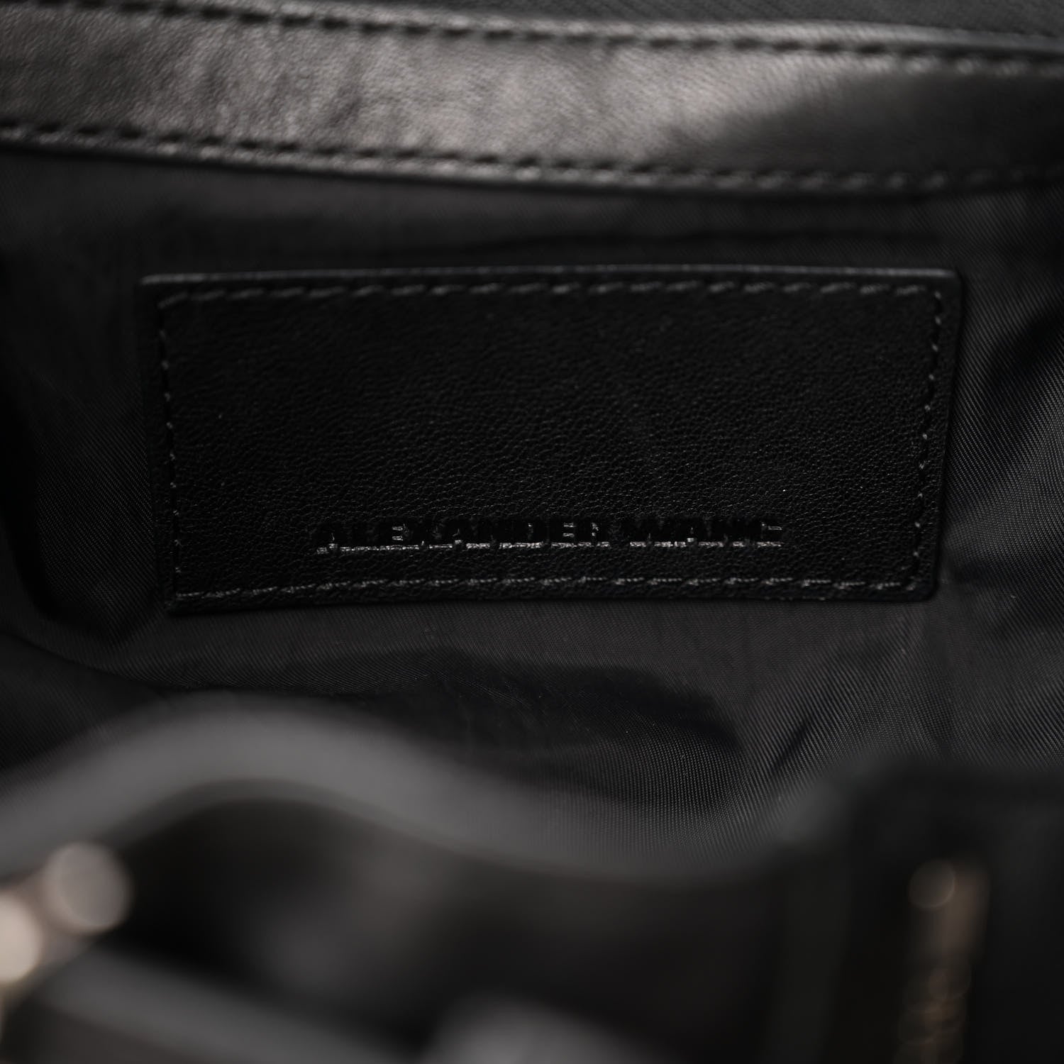 Alexander Wang Lambskin Marti Backpack Bag Washed Black Rhodium Hardware 6 of 9