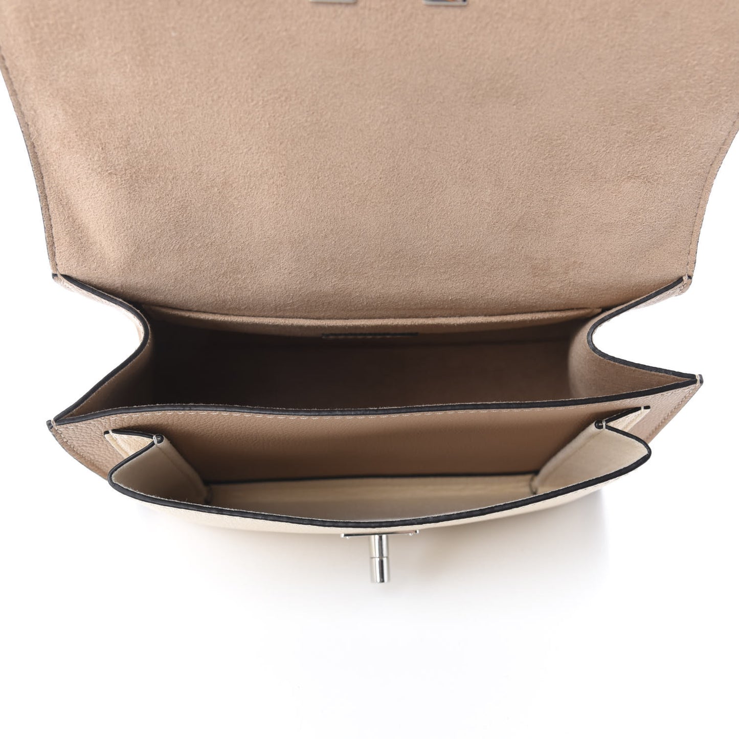 Soft Calfskin Mylockme Chain Bag BB Papyrus Creme