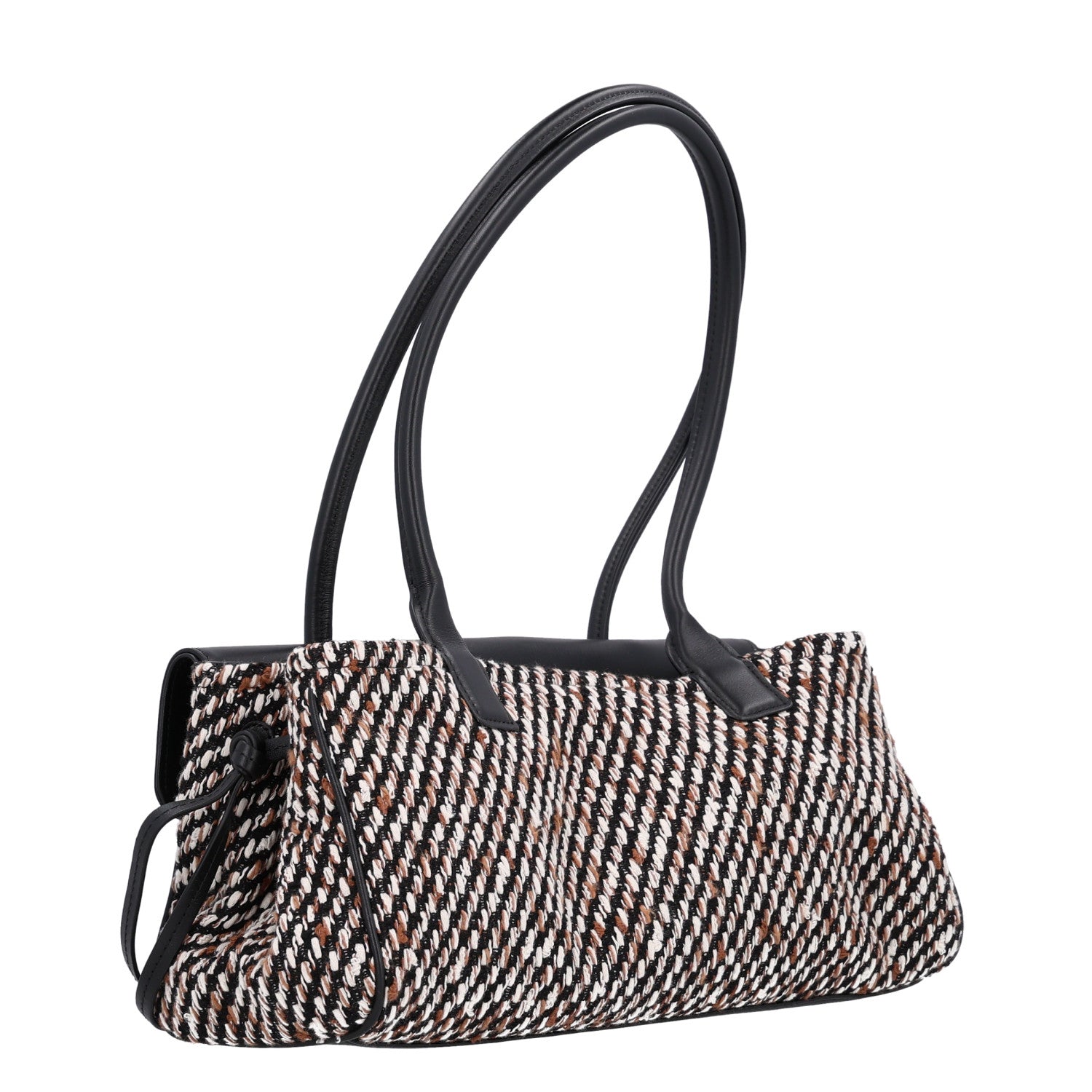 Chanel Tweed Calfskin Urban Essentials Small Shopping Bag Black Multicolor 3 of 10