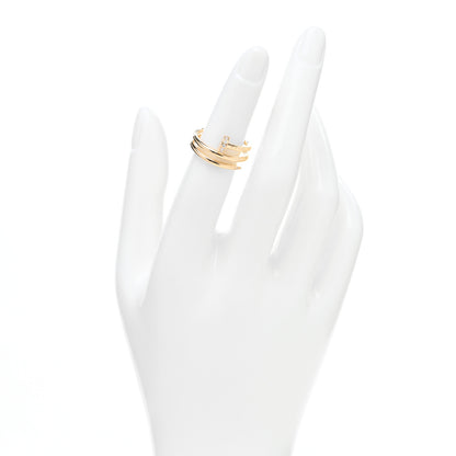 Cartier 18K Yellow Gold Diamond Double Juste Un Clou Ring 50 5.5 2 of 5