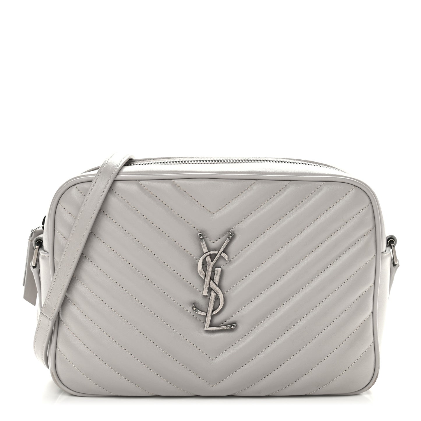 Calfskin Matelasse Monogram Lou Camera Bag Granite