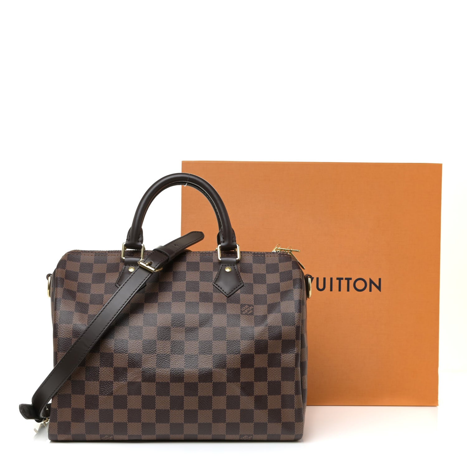 Louis Vuitton Damier Ebene Speedy Bandouliere 30 11 of 11
