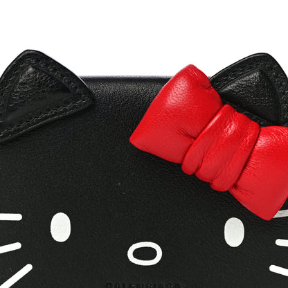 Balenciaga Calfskin Hello Kitty Mini Wallet Black 8 of 12