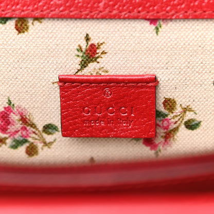 Gucci Textured Calfskin Web Medium Dionysus Shoulder Bag Hibiscus Red 6 of 10