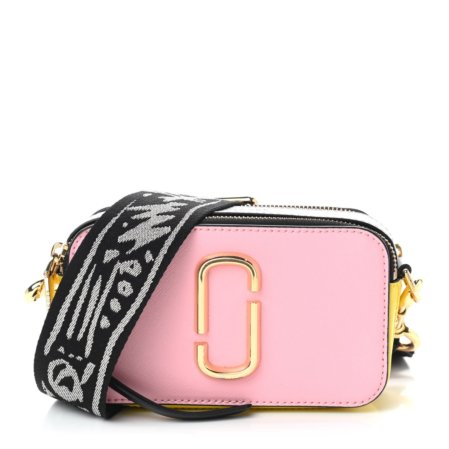 Marc Jacobs Saffiano Small Snapshot Camera Bag Baby Pink Multicolor 1 of 9