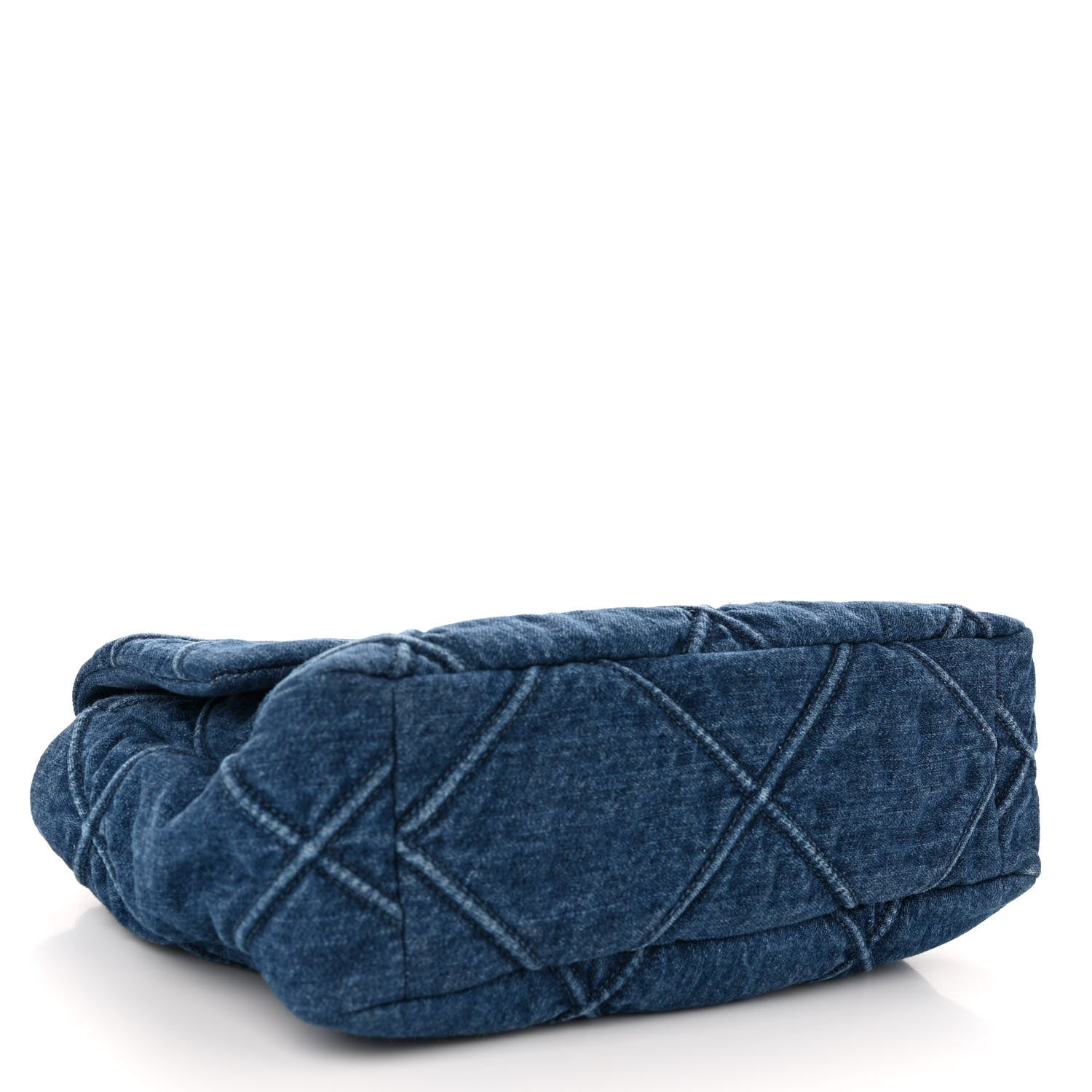 Chanel Denim Quilted Large Chanel 19 Flap Blue 4 of 10