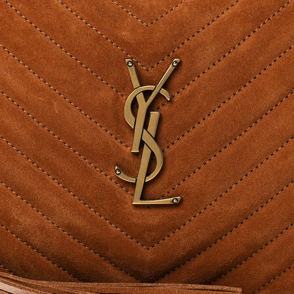 Saint Laurent Suede Matelasse Monogram Lou Camera Bag Cinnamon 8 of 10
