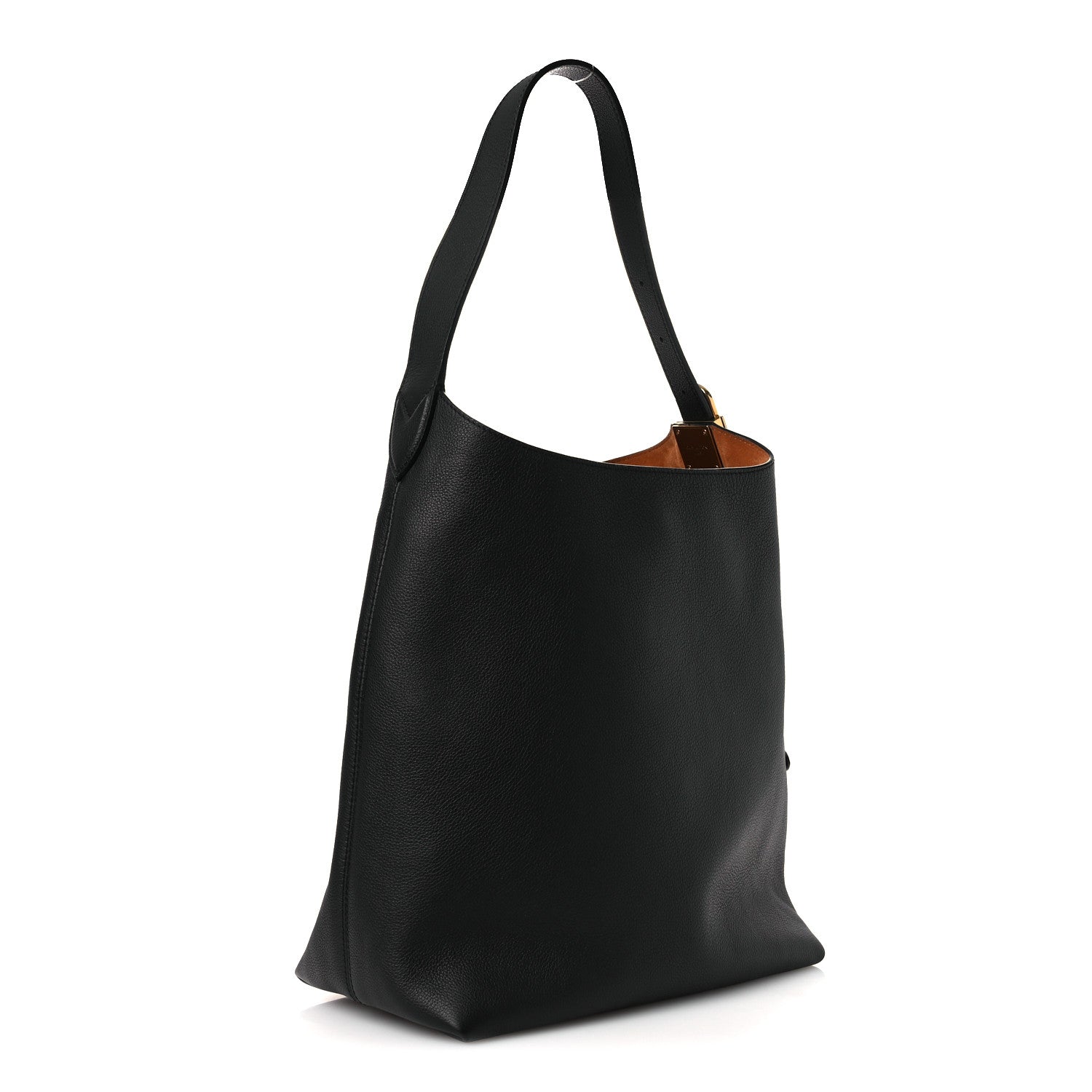 Louis Vuitton Grained Calfskin Low Key Hobo MM Black 4 of 10