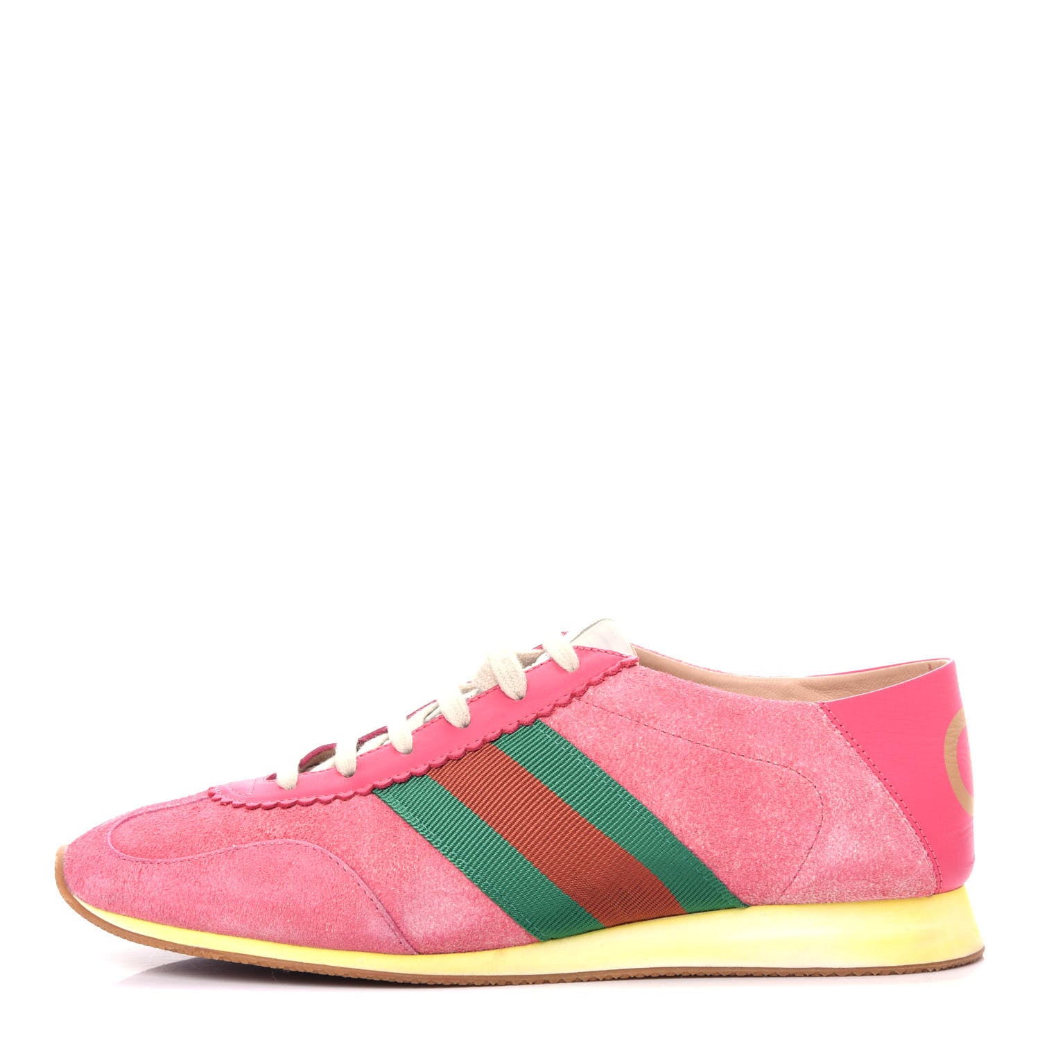 Gucci Suede Web Womens Rocket Sneakers 41 Rhododendron Pink 1 of 11