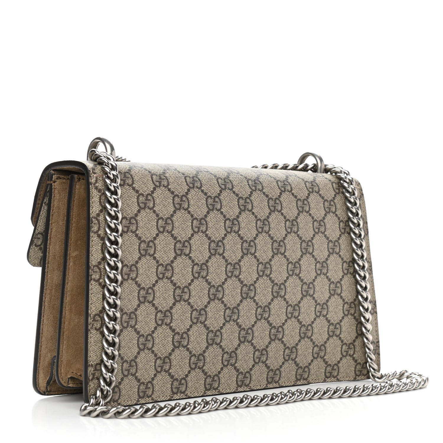 Gucci GG Supreme Monogram Small Dionysus Shoulder Bag Taupe 3 of 12