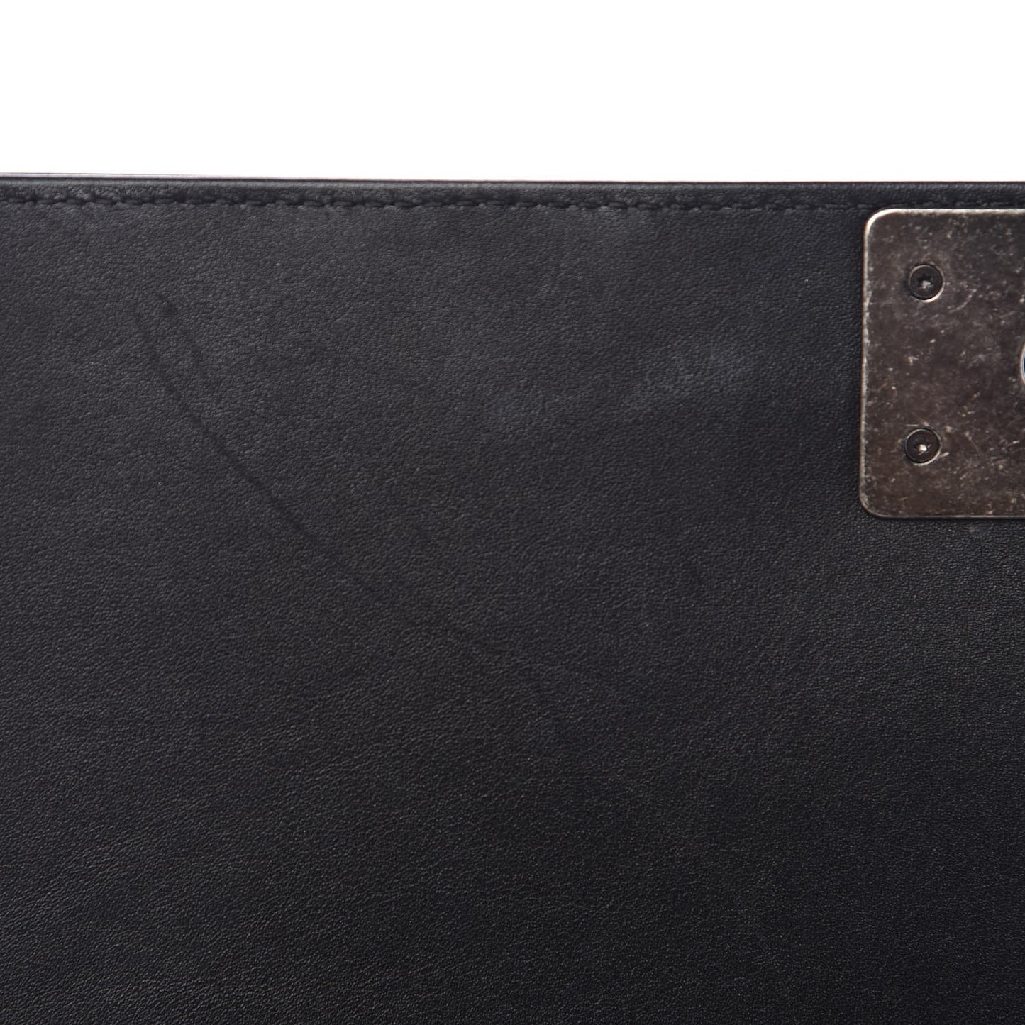 Calfskin Quilted New Medium Boy Flap Black
