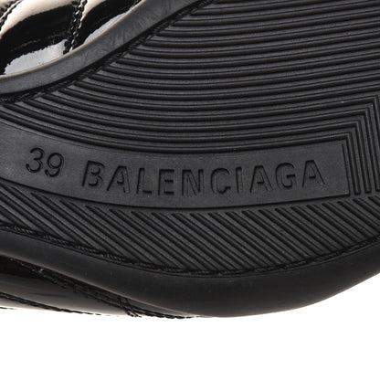 Balenciaga Patent Polyurethane Womens Zen Sneakers 39 Black 8 of 10