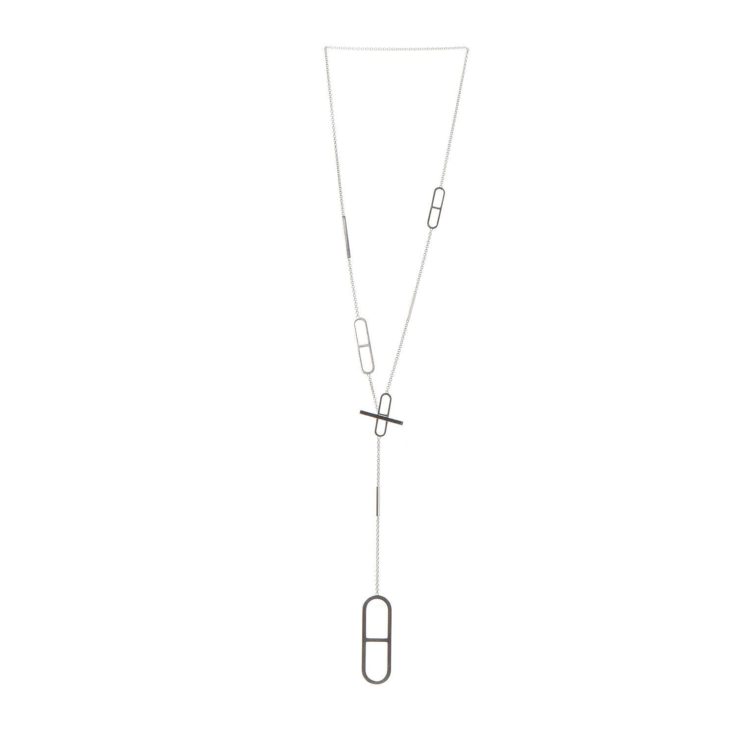 Hermes Sterling Silver Ever Chaine d'Ancre Long Lariat Necklace 3 of 4