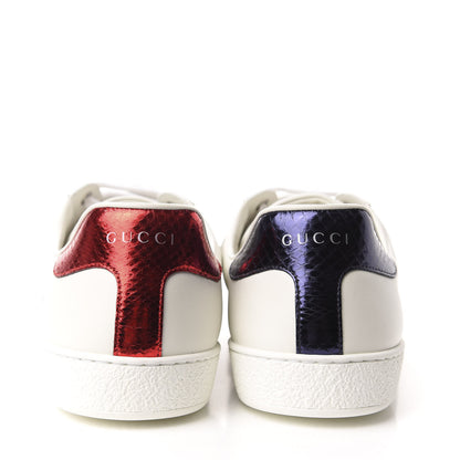 Gucci Calfskin Ayers Web UFO Dragon Embroidered Mens Ace Sneakers 11 White 5 of 10