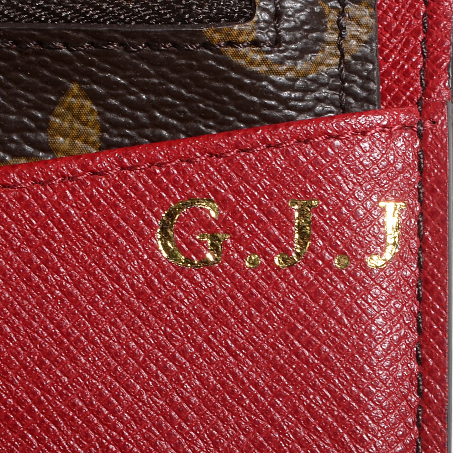 Monogram Josephine Wallet Red