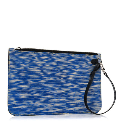Louis Vuitton Epi Neverfull Pochette MM Denim Light 3 of 8