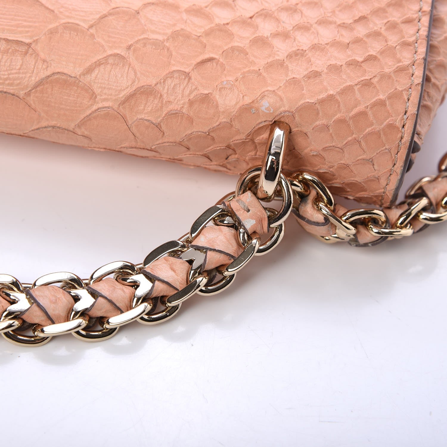Mulberry Nappa Snake Embossed Small Lily Natural 21 of 23