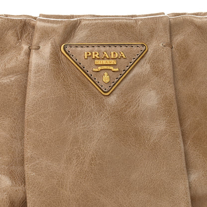Prada Vitello Shine Wristlet Clutch Cammeo 8 of 10