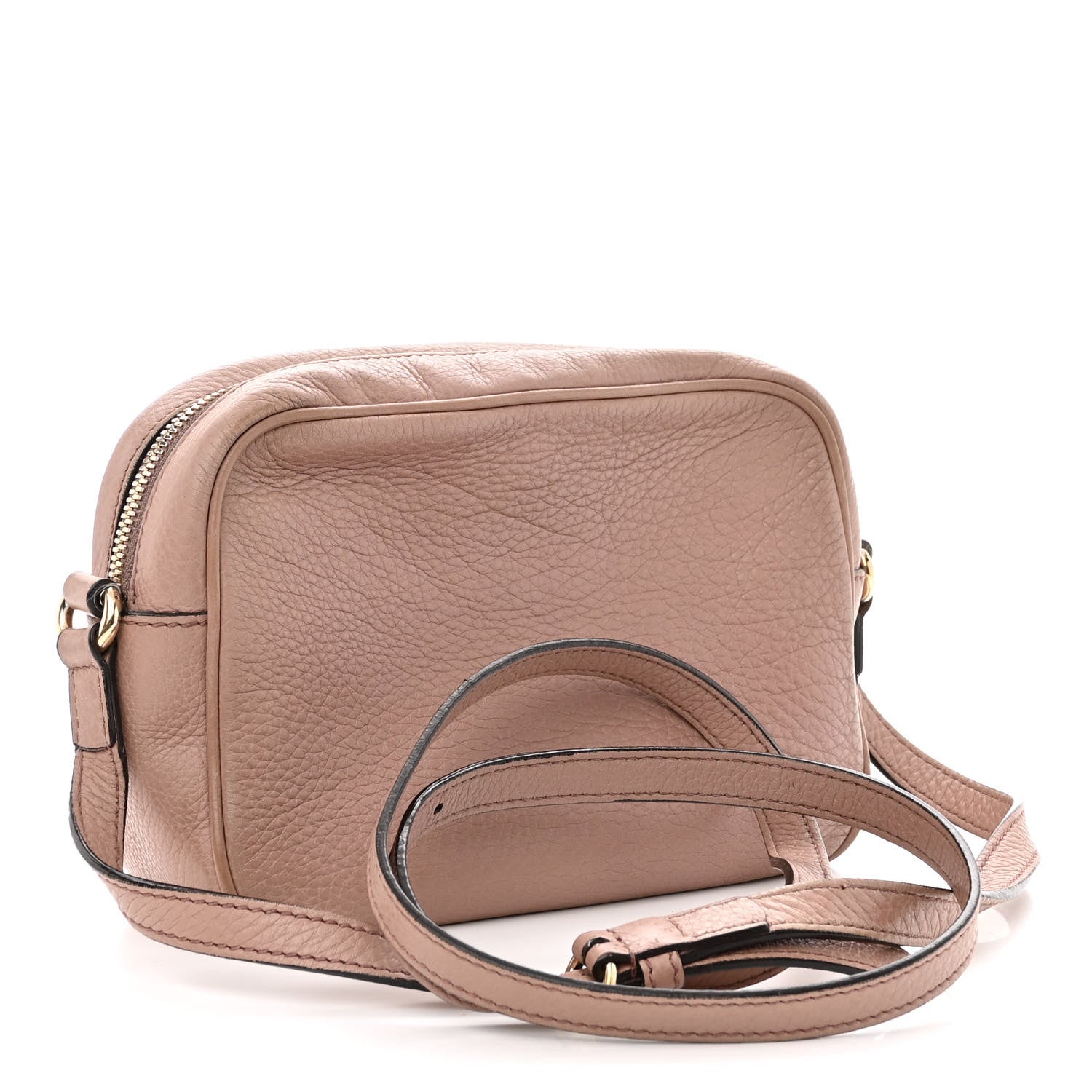 Gucci Pebbled Calfskin Small Soho Disco Bag Camelia 3 of 13