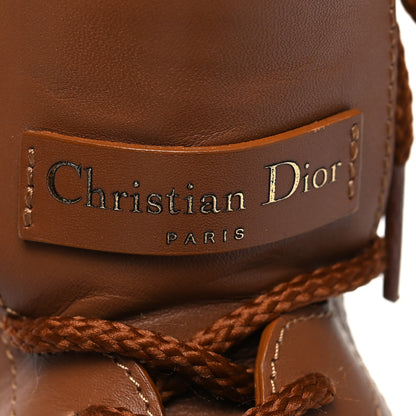 Christian Dior Calfskin Dior Quest 35mm Hiking Boots 36.5 Golden Saddle 8 of 14