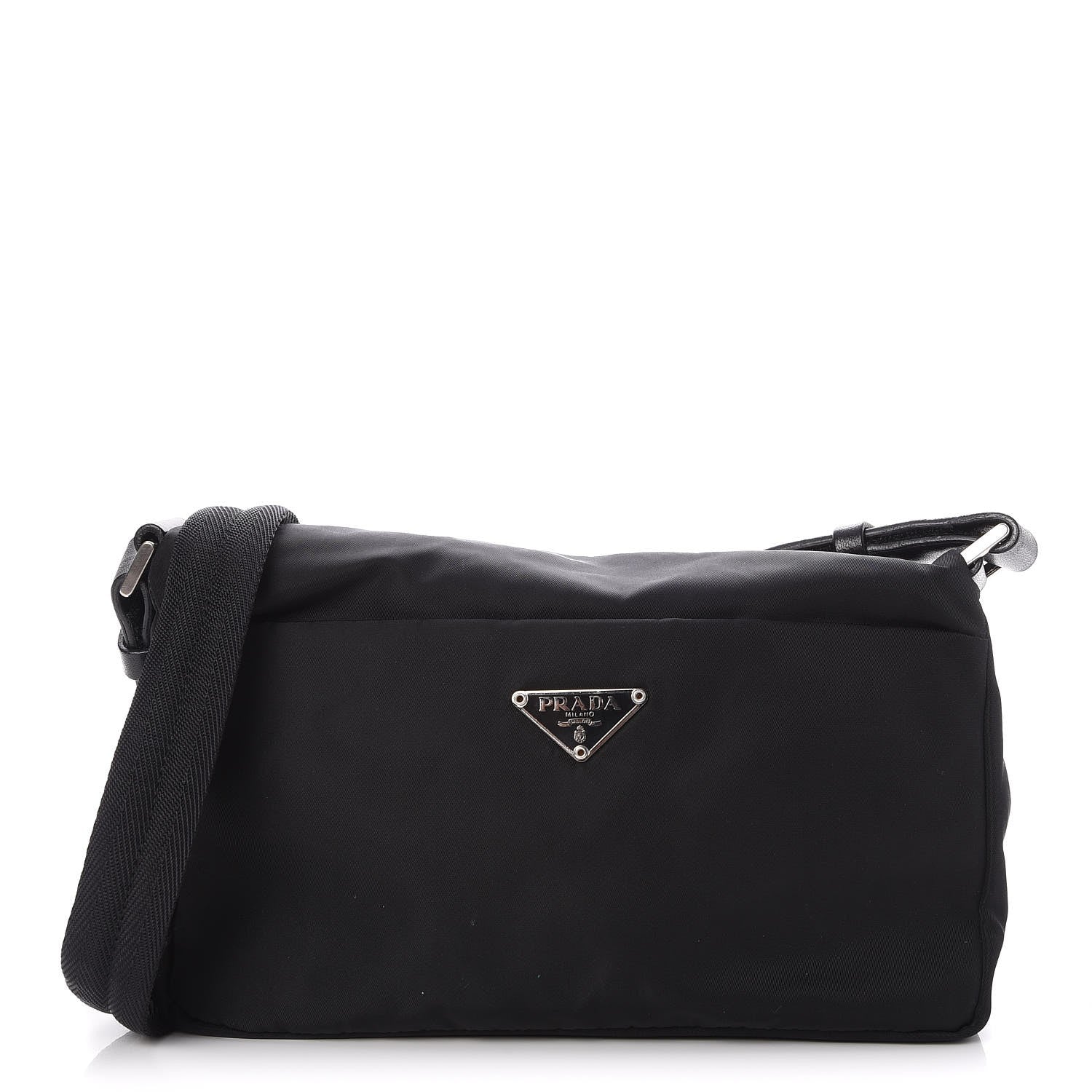 Prada Tessuto Nylon Shoulder Bag Nero Black 1 of 9