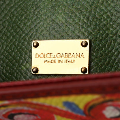 Dolce & Gabbana Dauphine Majolica Printed Mini Miss Sicily Satchel Multicolor 6 of 9