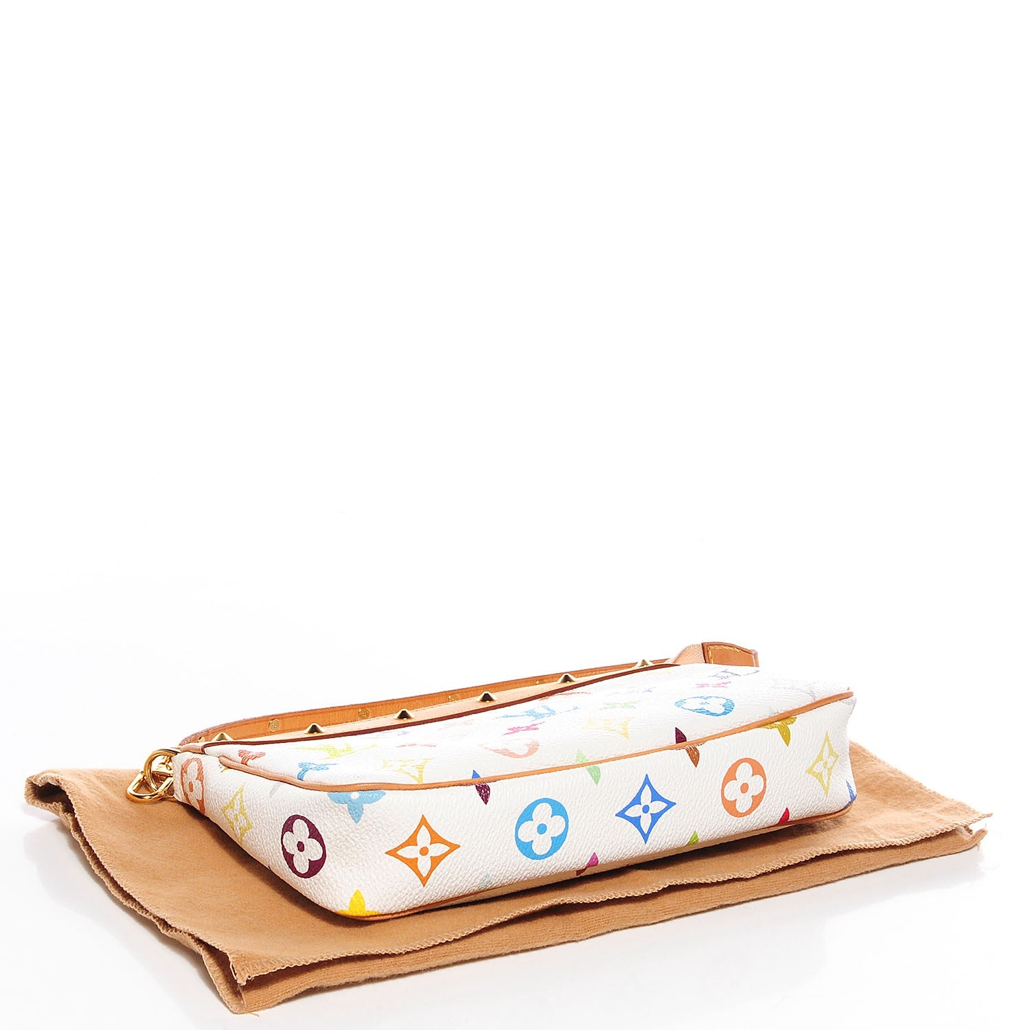 Louis Vuitton Monogram Multicolor Pochette Accessories White 5 of 9