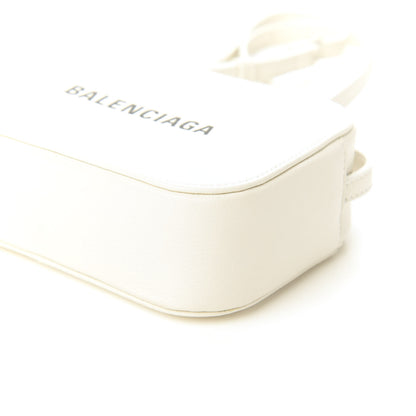 Balenciaga Calfskin Logo XS Everyday Camera Bag White 8 of 8