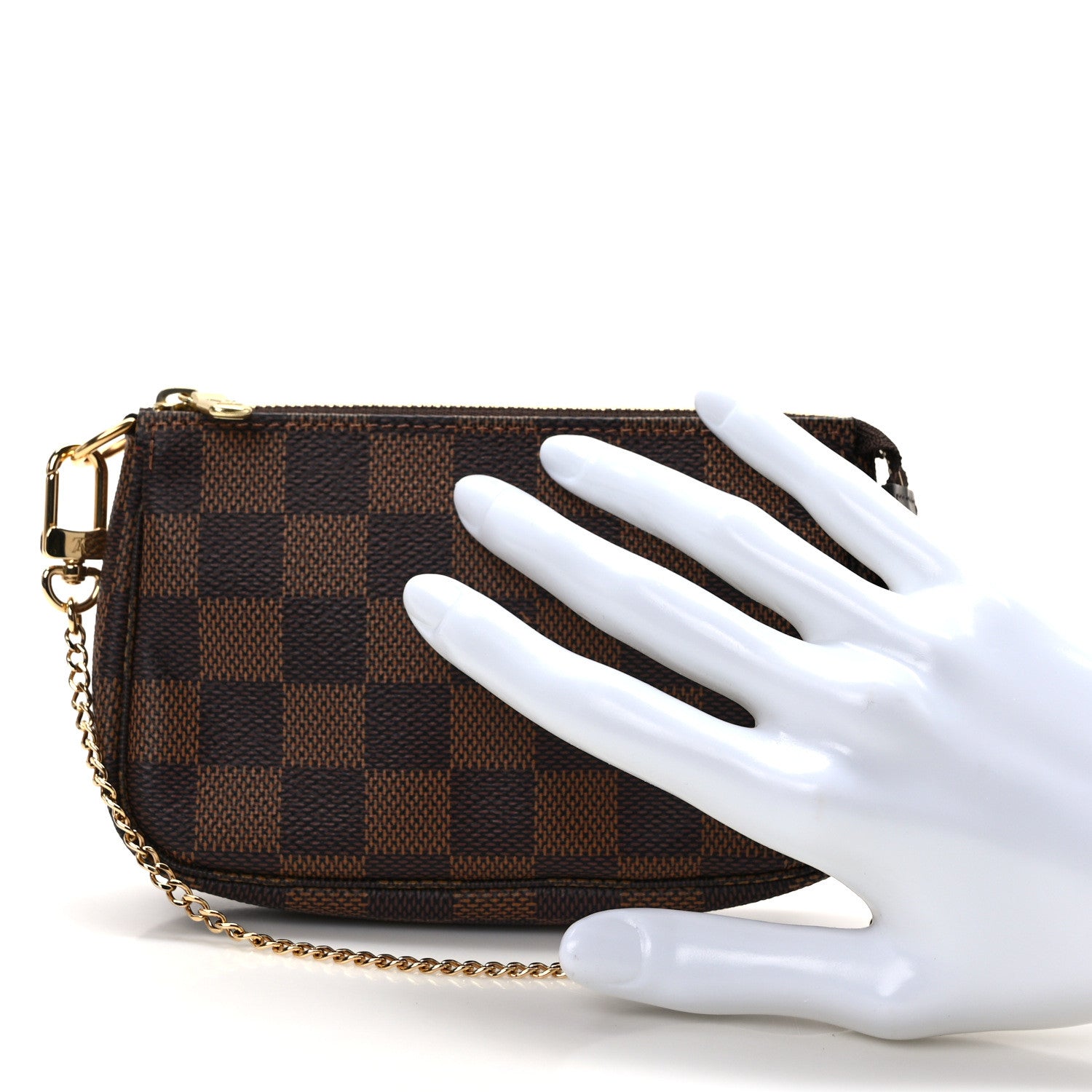 Louis Vuitton Damier Ebene Mini Pochette Accessories 2 of 9