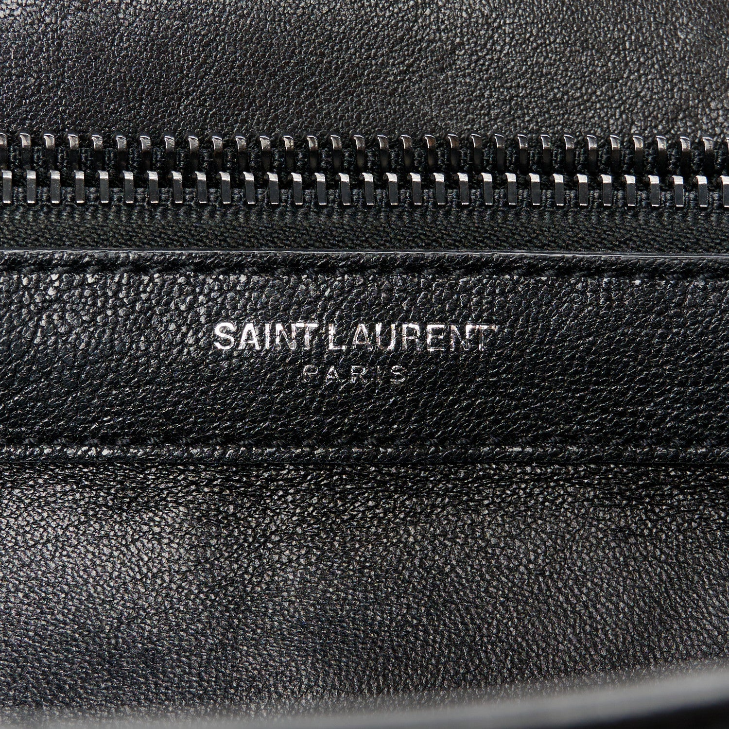 Saint Laurent Sheepskin Matelasse Chevron Monogram Monochrome Large College Satchel Black 7 of 11