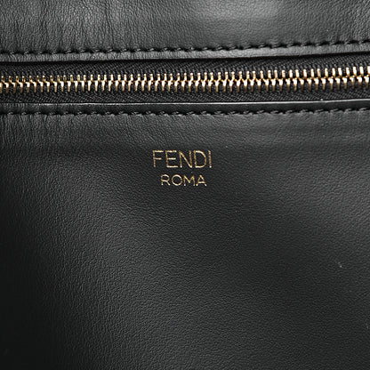 Fendi X FILA Glazed Fabric FF 1974 Mania Shopping Tote Bag Mogano Panna White 6 of 12
