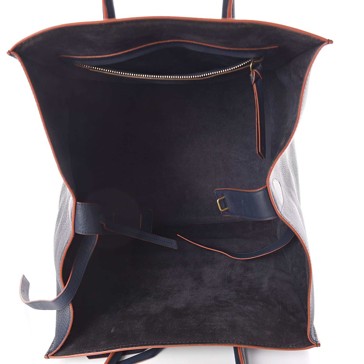 Celine Baby Grained Calfskin Medium Phantom Luggage Midnight 5 of 9