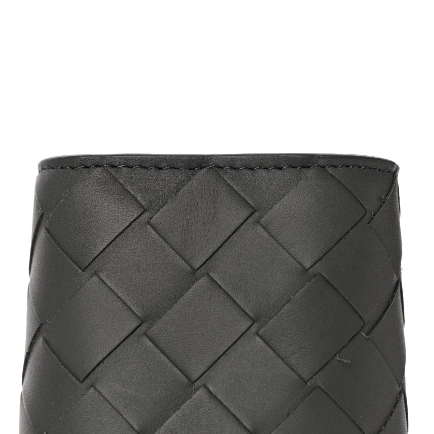 Bottega Veneta Nappa Maxi Intreccio Wristlet Pouch Graphite 14 of 18