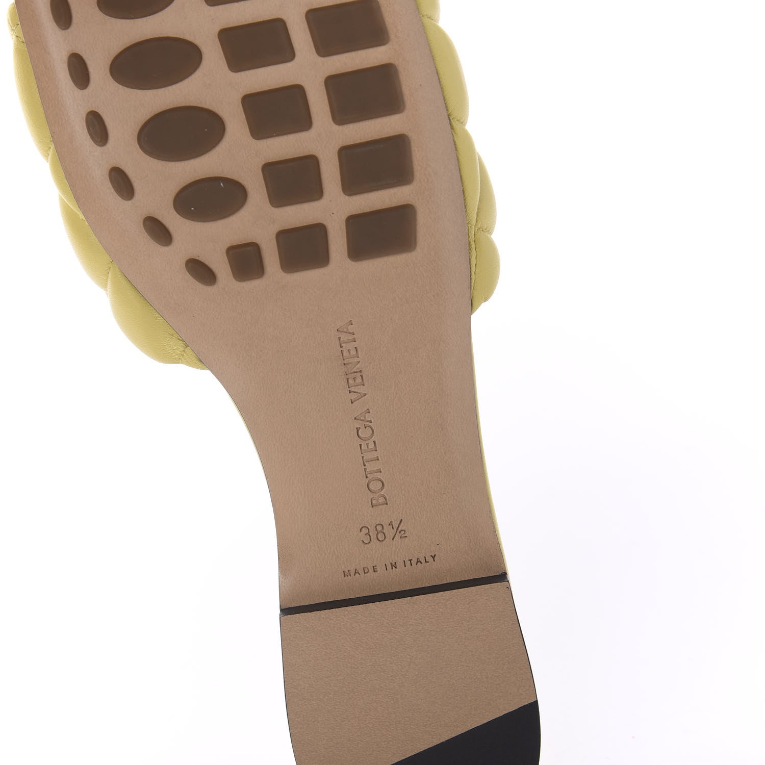 Bottega Veneta Nappa Matelasse Padded Flat Sandals 38.5 Pear 6 of 8