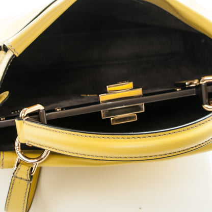Fendi Vitello Seta Medium Peekaboo Iconic Satchel Cedro 6 of 8