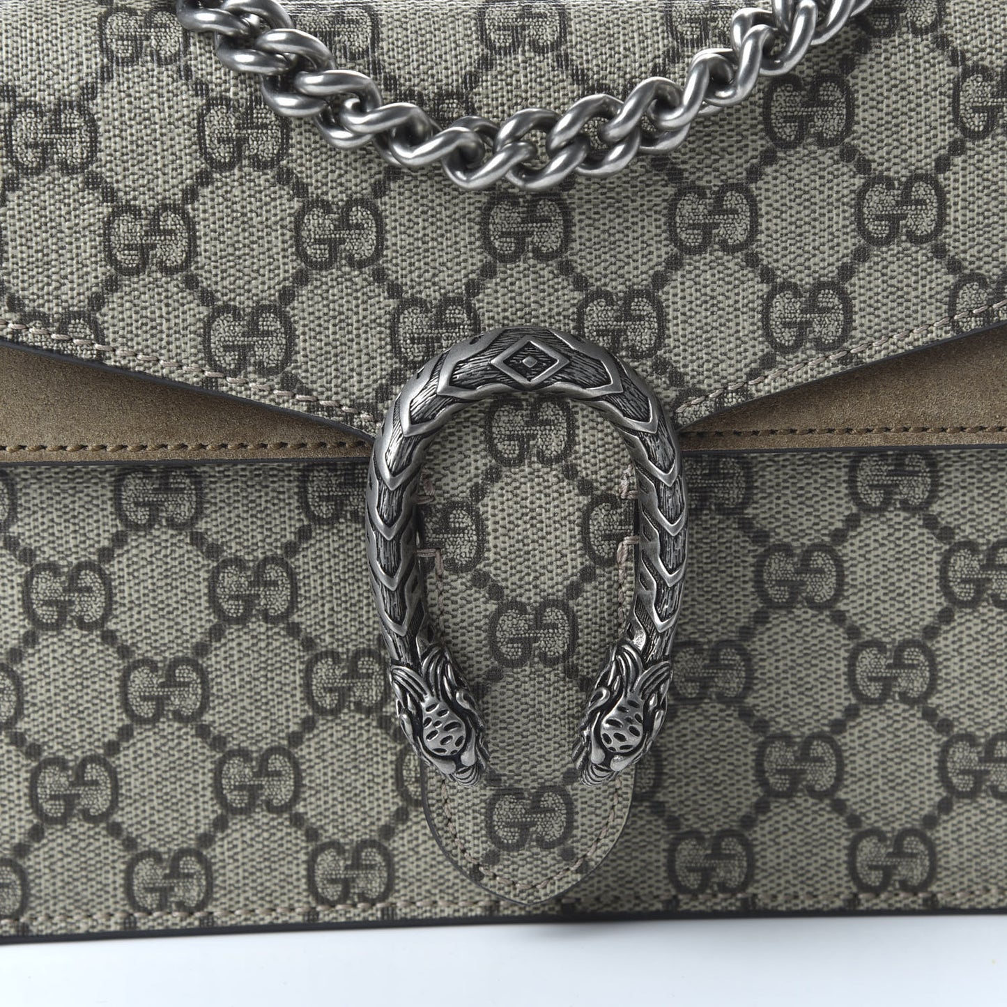 GG Supreme Monogram Mini Dionysus Shoulder Bag Taupe