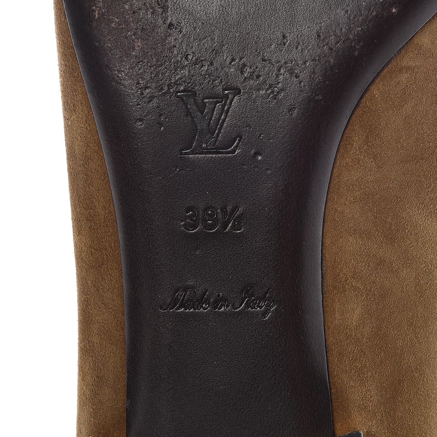 Louis Vuitton Suede Preppy Flat Loafers 38.5 Kaki 14 of 14