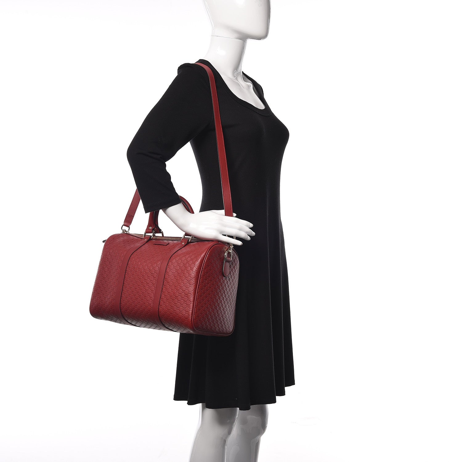 Gucci Microguccissima Medium Joy Boston Red 2 of 10