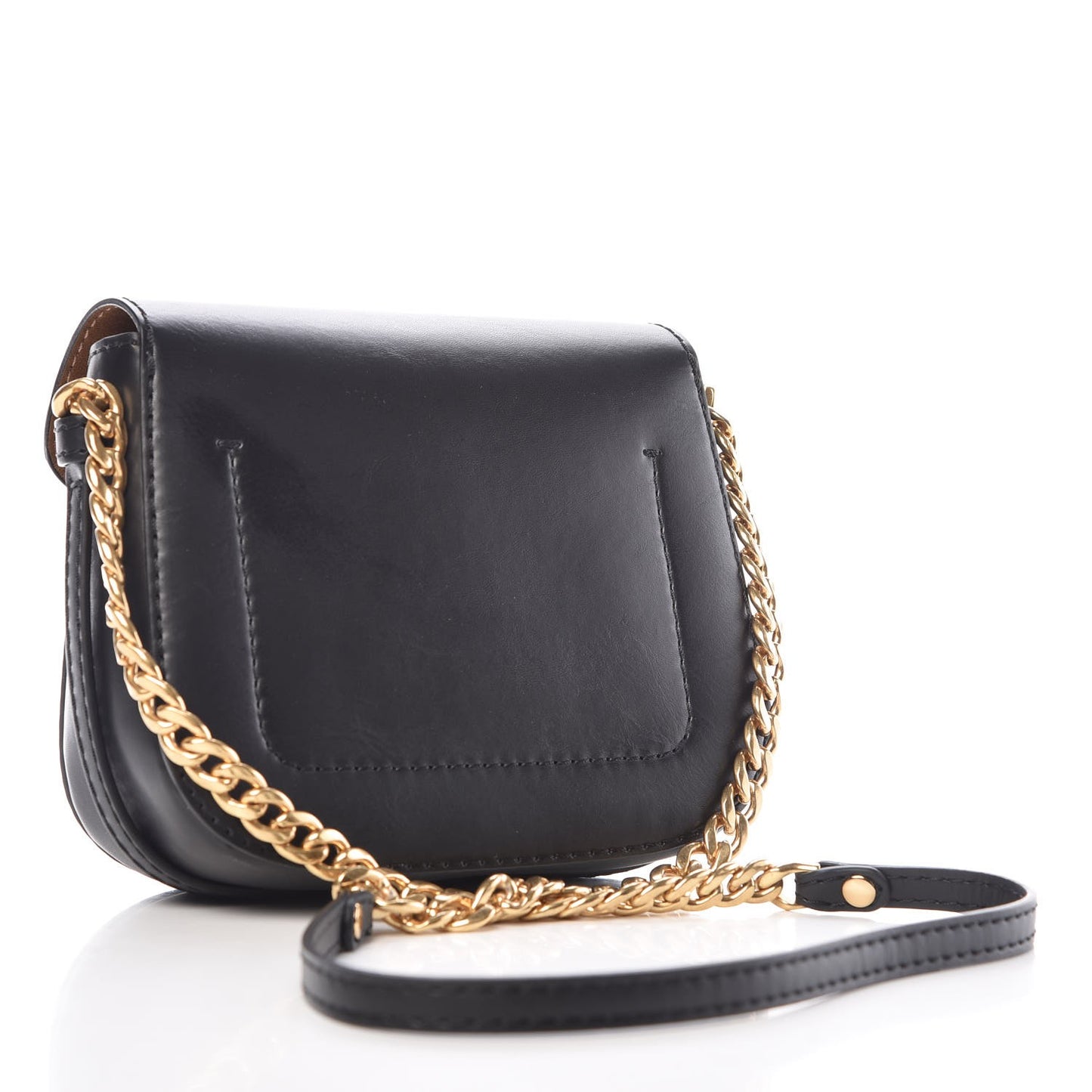 Eco Alter Nappa Popper Shoulder Bag Black