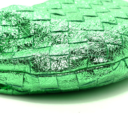 Bottega Veneta Metallic Nappa Intrecciato Mini Jodie Parakeet 10 of 11