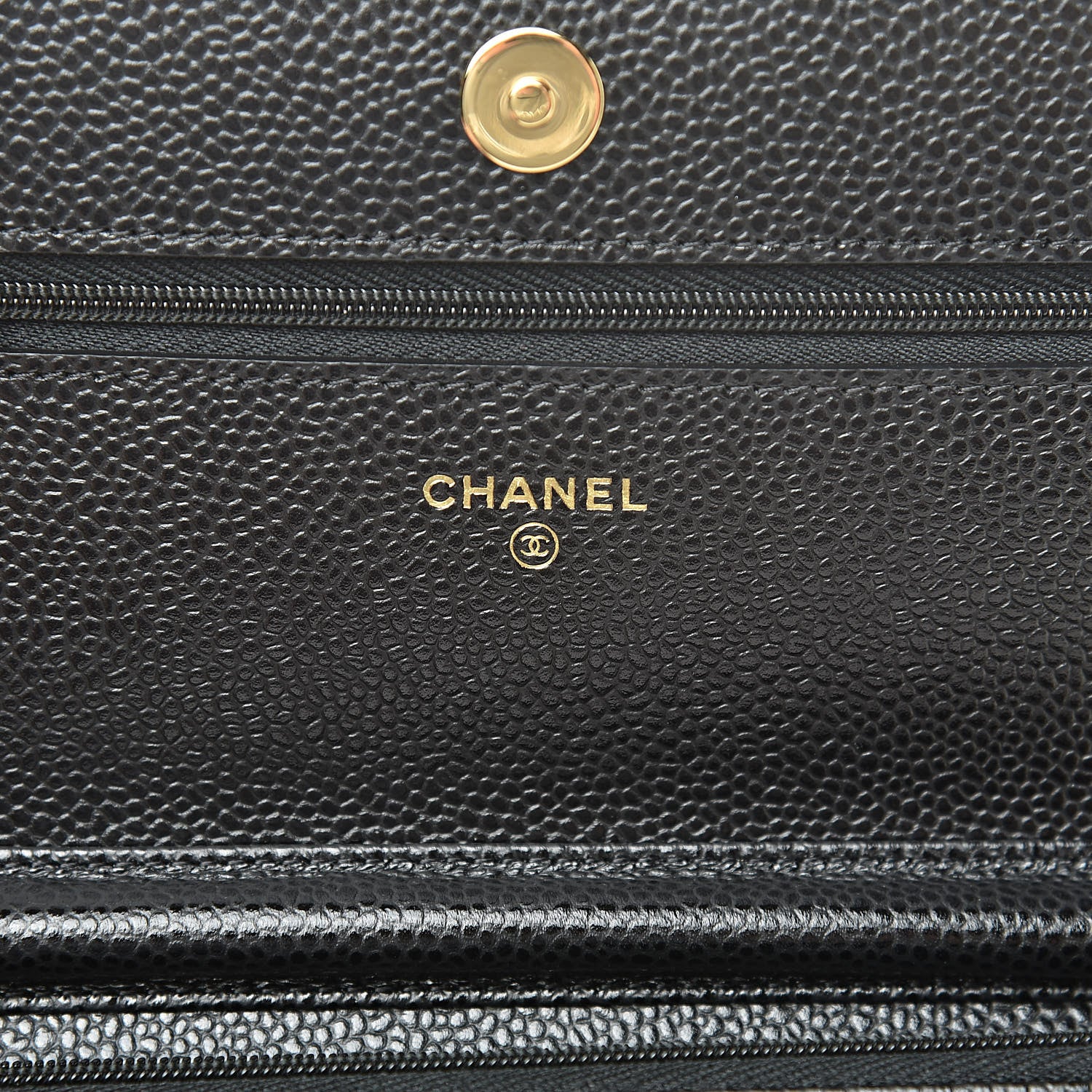 Chanel Caviar Quilted Wallet On Chain WOC Black 6 of 12