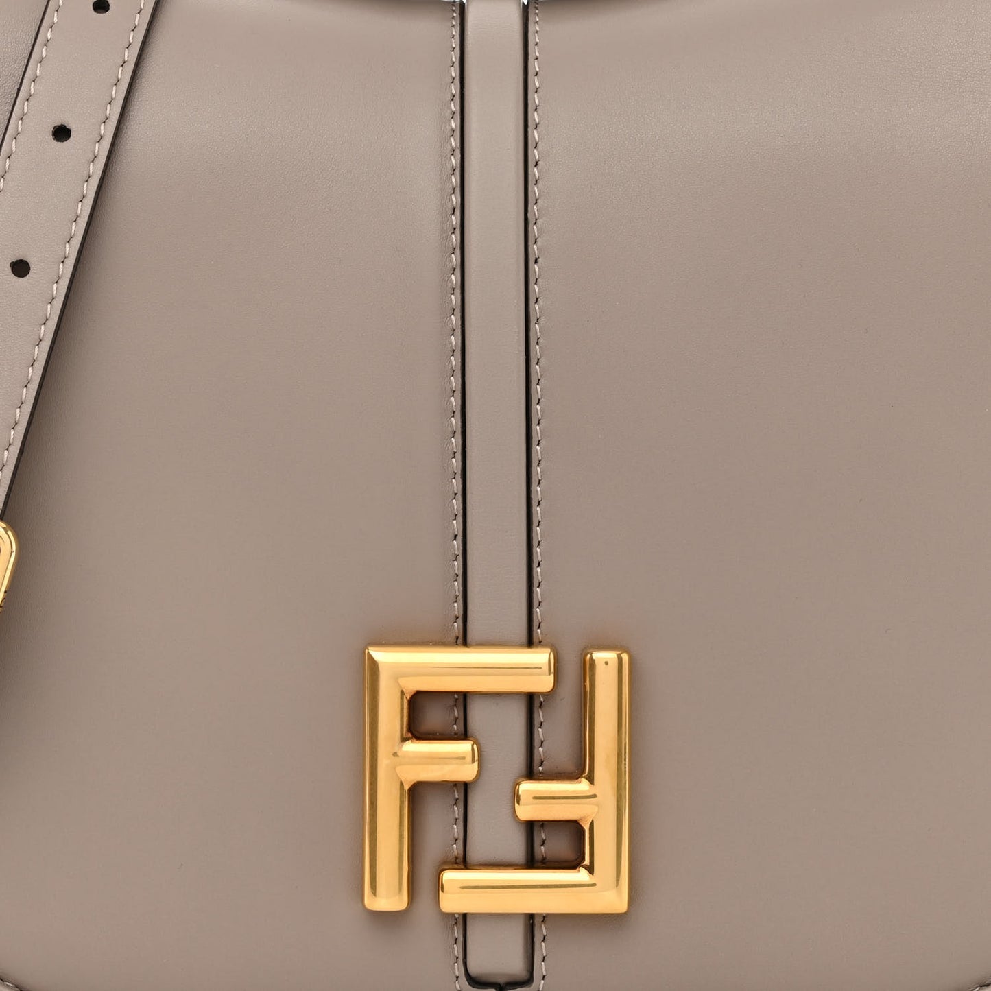Vitello Brenta Cher Medium Fendi C'mon Tortora