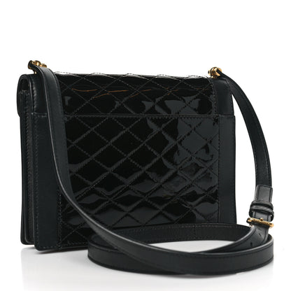 Saint Laurent Lambskin Patent Quilted Mini Gaby Satchel Black 3 of 10