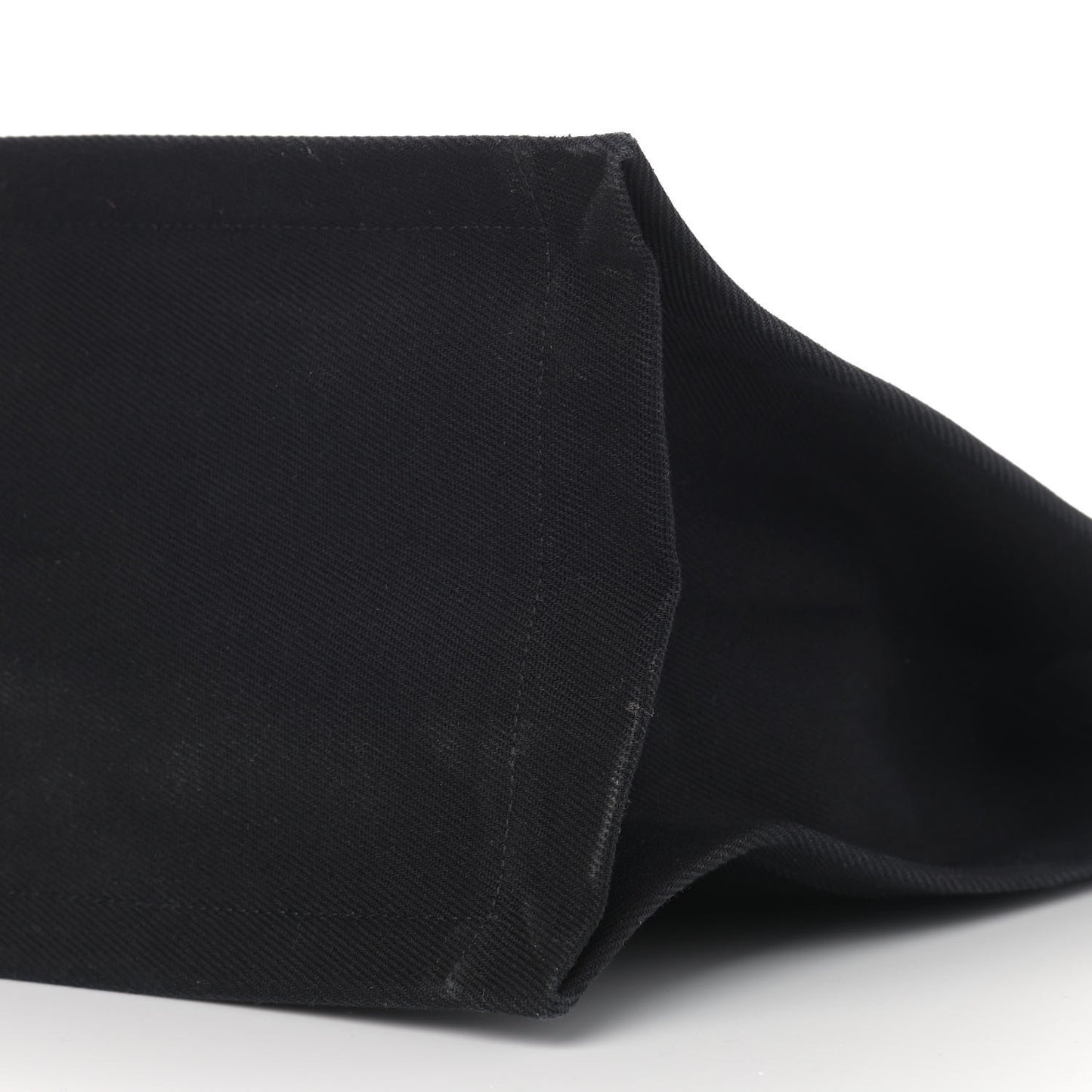Linen Calfskin Rive Gauche Tote Black