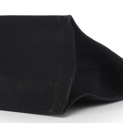 Saint Laurent Linen Calfskin Rive Gauche Tote Black 10 of 17