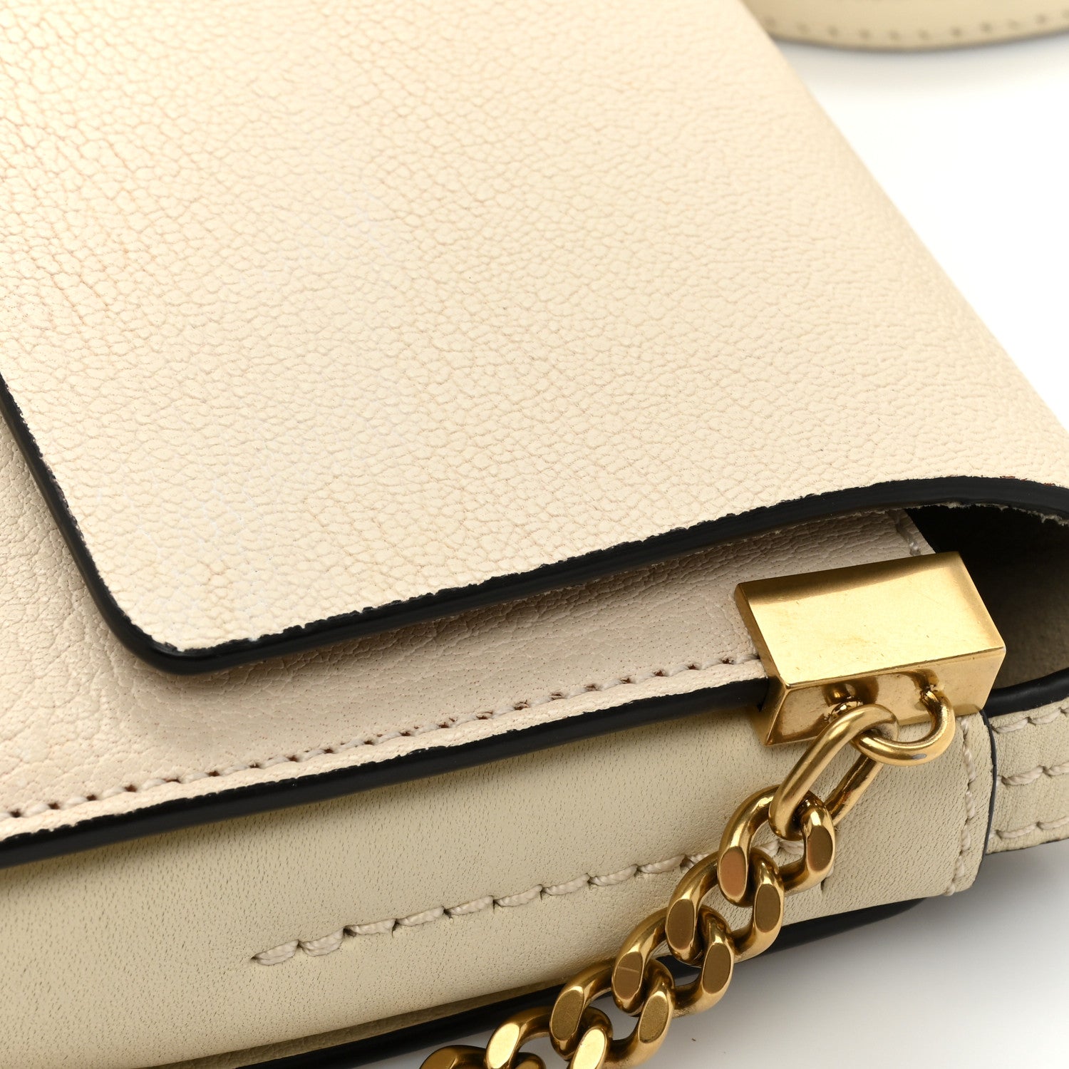 Chloe Goatskin Small Faye Shoulder Bag Off White 15 of 16