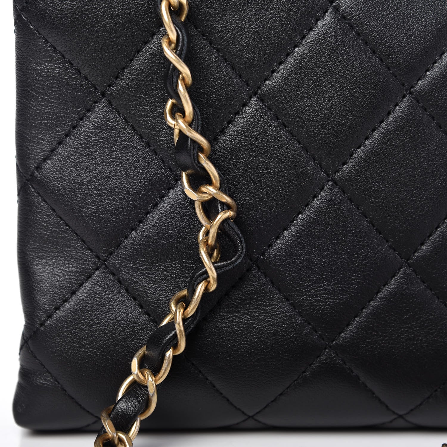 Chanel Calfskin Quilted Enchained Flap Black 12 of 12